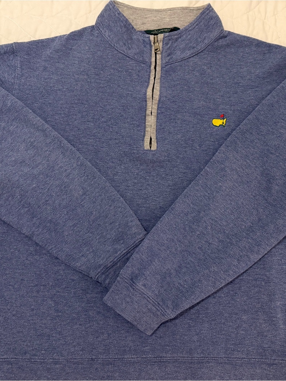 Masters Collection Men's Blue Quarter-Zip Size Large